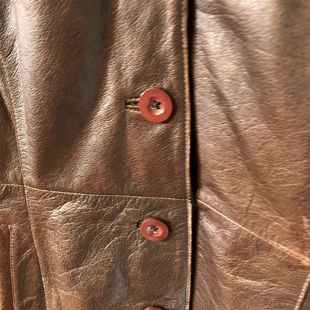 Ladies Wilsons Brown Leather Jacket - Size Small with Thinsulate Insulation - Picture 3 of 8